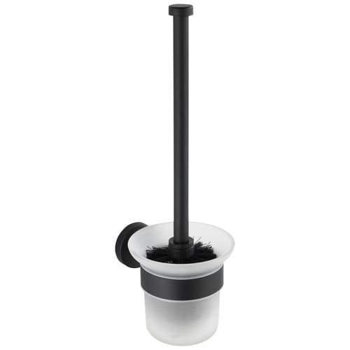 Wenko WC-Bürstengarnitur 'Bosio Black' matt, mit Wandhalterung