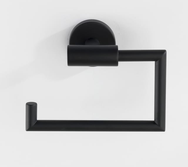 Wenko Toilettenpapierhalter 'Bosio Black' Edelstahl rostfrei, matt
