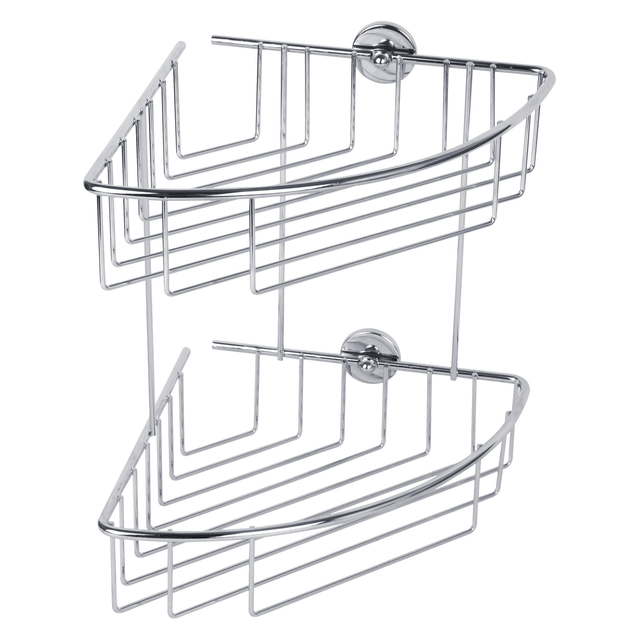 tesa Eck-Duschregal 'baath Plus' mit Klebelösung 27,5 x 20,3 x 20,5 cm