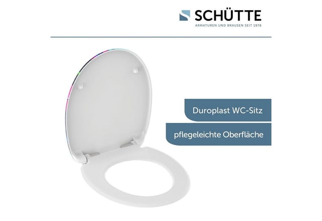 Schütte WC-Sitz 'Neon Paint' mit Absenkautomatik Duroplast