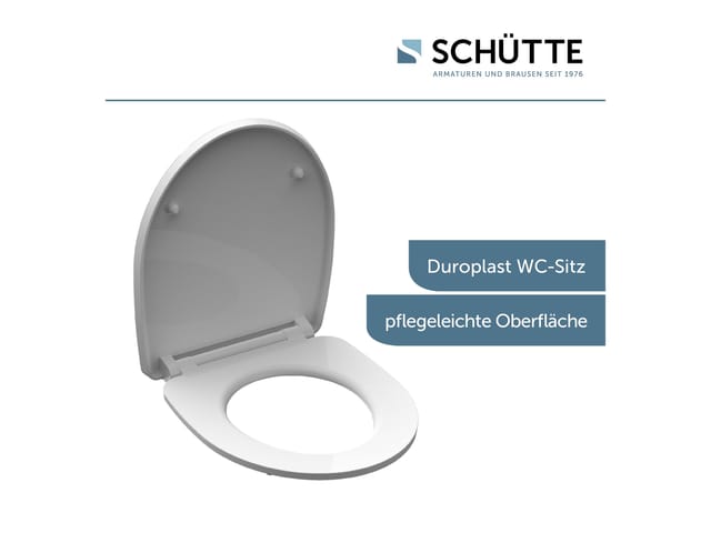 Schütte WC-Sitz 'Round Dips HG' mit Absenkautomatik Duroplast