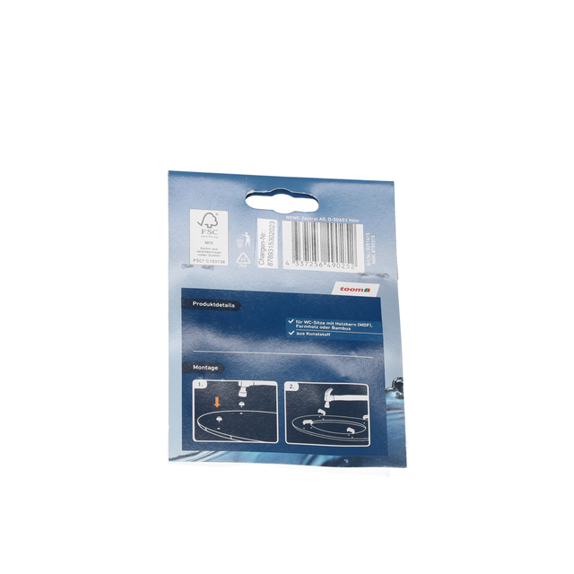 Puffer-Set für WC-Sitze weiß Kunststoff