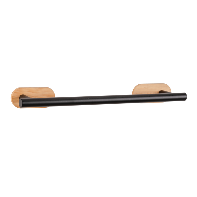 Wenko Badetuchstange 'Turbo-Loc Orea Bamboo' bambus/schwarz 40 cm