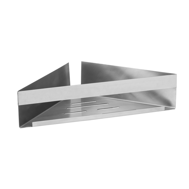 Wenko Eckablage 'Turbo-Loc' silber matt 36 x 8 x 17 cm