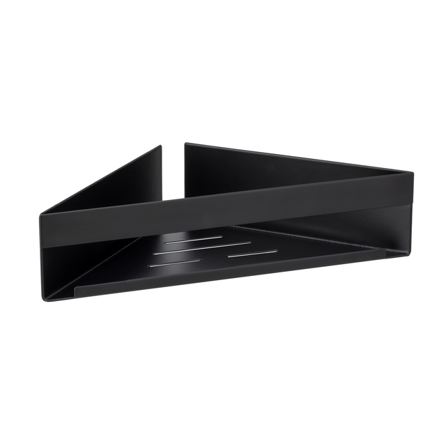Wenko Eckablage 'Turbo-Loc' schwarz 36 x 8 x 17 cm