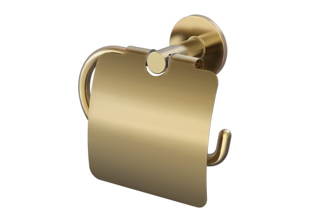 Lenz Toilettenpapierhalter 'Juna' matt gold mit Deckel