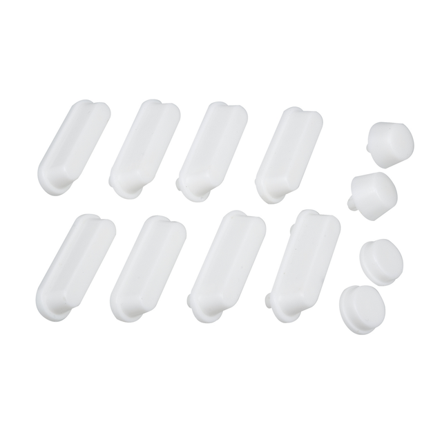 Wenko Puffer-Set für WC-Sitz weiß für Holz- und Polyresin WC-Sitze