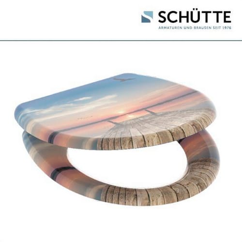 Schütte WC-Sitz 'Sunset Sky' mit Absenkautomatik Duroplast