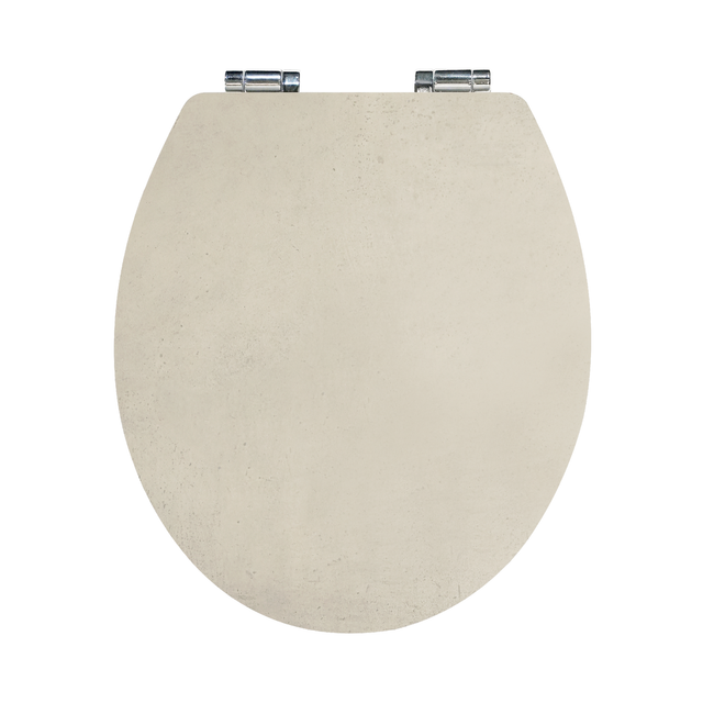 toom WC-Sitz 'Zement' mit Absenkautomatik betonbeige Holzkern