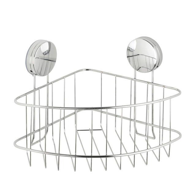 Wenko Wand-Eckablage 'Static-Loc Plus Osimo' verchromt 26,5 x 18 x 19 cm