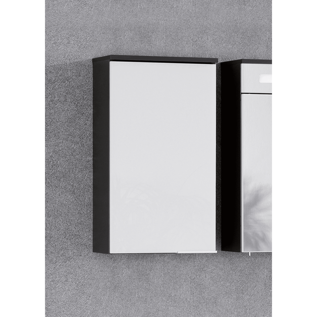 Fackelmann Hängeschrank 'Kara' anthrazit, weiß matt 40,5 x 70 x 22,5 cm links