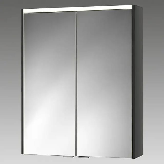 Sieper LED-Spiegelschrank 'KHX' anthrazit Hochglanz 60,4 x 74 x 14,2 cm