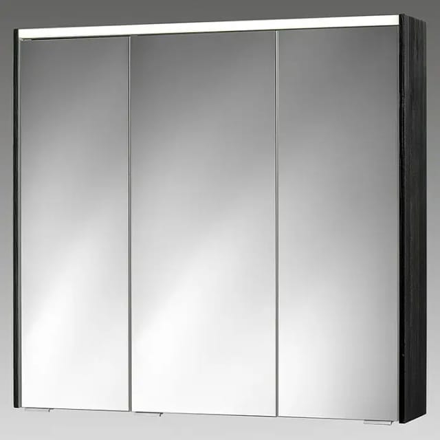 Sieper LED-Spiegelschrank 'KHX' schwarz matt 80,4 x 74 x 14,2 cm