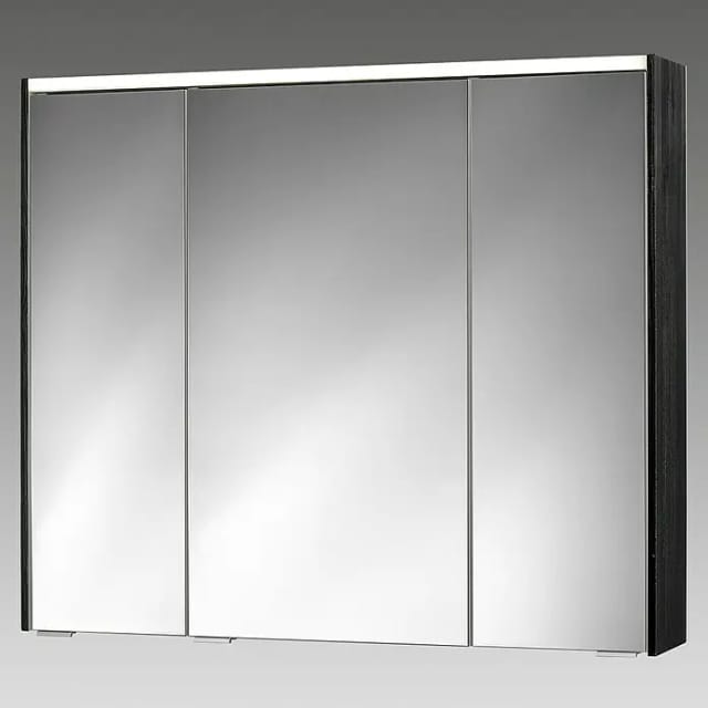 Sieper LED-Spiegelschrank 'KHX' schwarz matt 90,4 x 74 x 14,2 cm