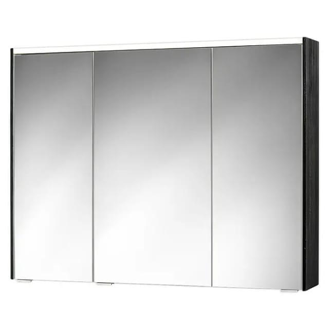 Sieper LED-Spiegelschrank 'KHX' schwarz matt 100,4 x 74 x 14,2 cm