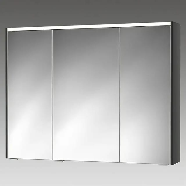 Sieper LED-Spiegelschrank 'KHX' anthrazit Hochglanz 100,4 x 74 x 14,2 cm