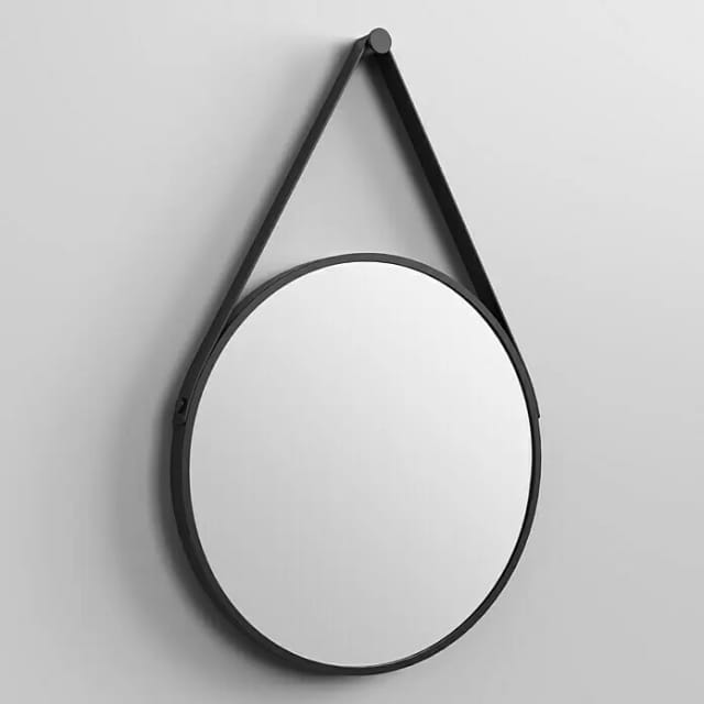 DSK Spiegel 'Silver Coiffeur' schwarz Ø 50 cm