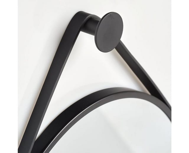 Zeller Wandspiegel schwarz Ø 40 cm