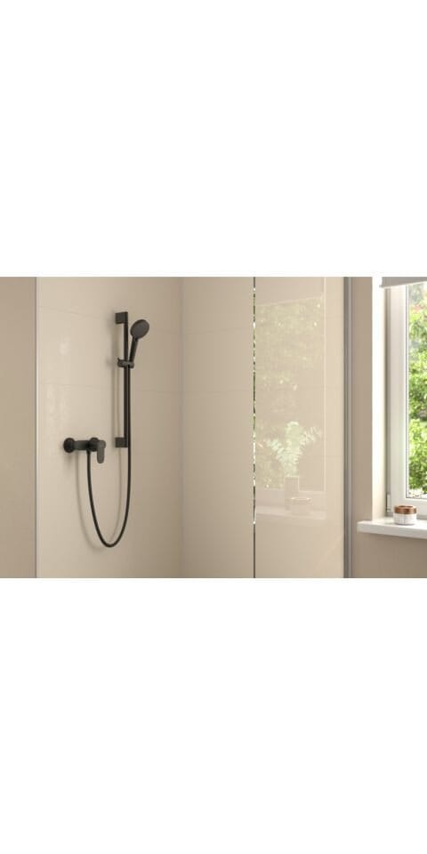 Hansgrohe Duscharmatur 'Vernis Blend' mit Einhebelmischer, mattschwarz