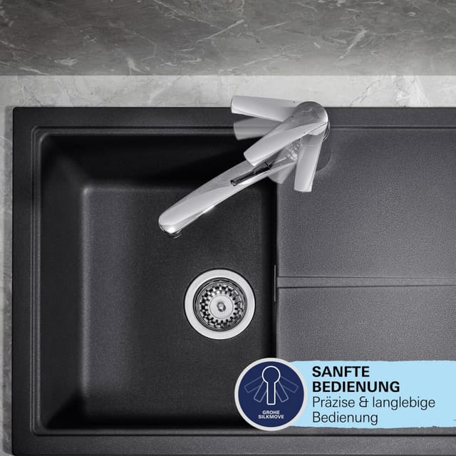 Grohe Spültischarmatur 'Start Duo' edelstahlfarben