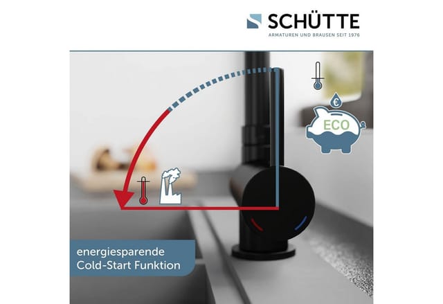 Schütte Spültischarmatur 'Window' mattschwarz