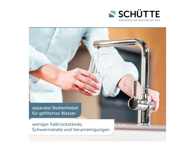 Schütte Spültischarmatur 'Aquastar Pro' chromfarben mit Filtersystem