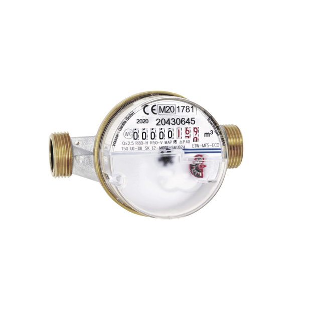 Wohnungswasserzähler 'Eco' für Kaltwasser, 11 cm, 1/2''