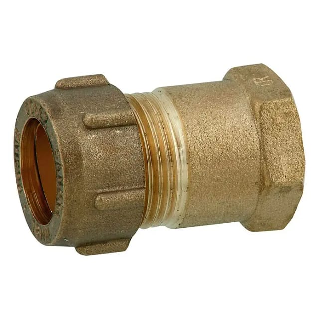 Kirchhoff Klemmfitting für CU-Rohr, Übergangsstück, Messing, 15 mm x 1/2"IG