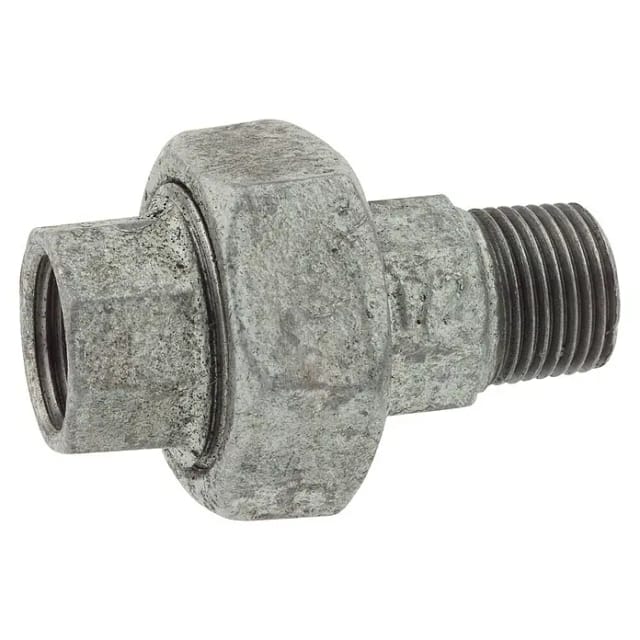 Kirchhoff Verschraubung Temperguss verzinkt IG 12,7 mm (1/2") x AG 12,7 mm (1/2")