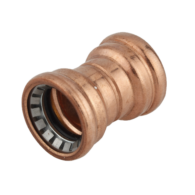 Kirchhoff Doppelmuffe Kupfer blank Ø 22 mm, 2 Muffen
