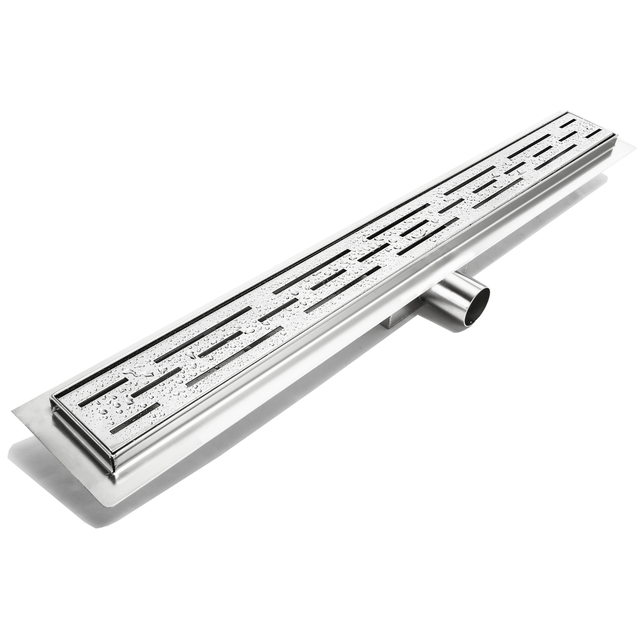 Hux - Home Duschrinne 70 cm Edelstahl, 3-reihig geschlitzt