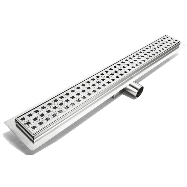 Hux - Home Duschrinne 80 cm Edelstahl, 3-reihig gelocht