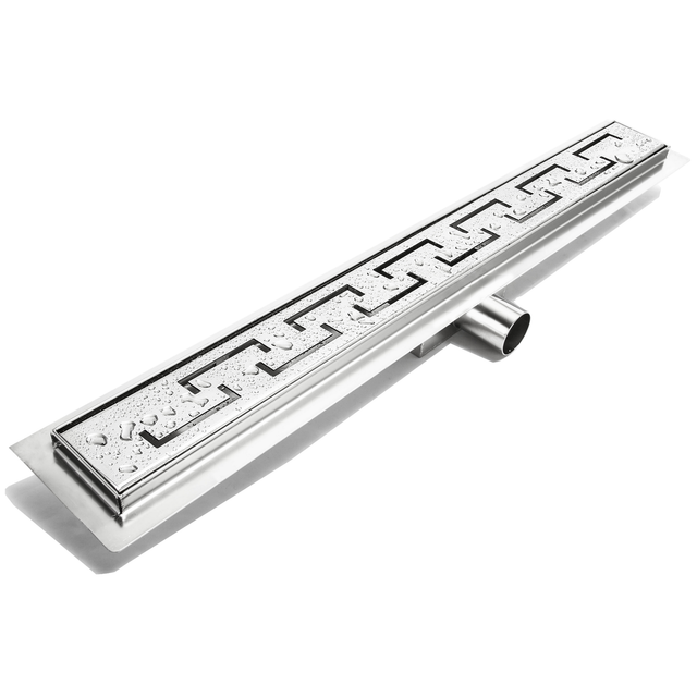 Hux - Home Duschrinne 70 cm Edelstahl, Griechisch