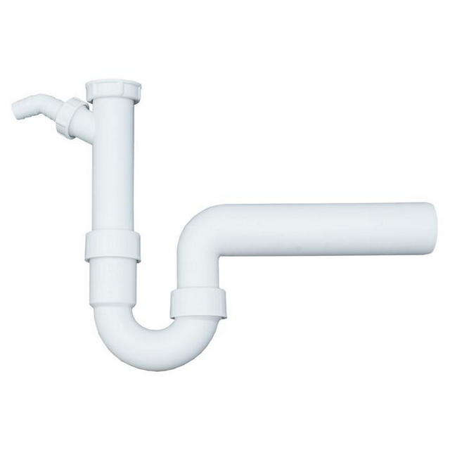 Kunststoff-Siphon mit Geräteanschluss 1 1/2" x 50 mm
