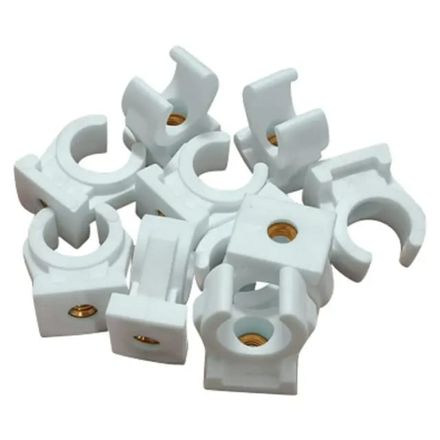 Kirchhoff Rohrclip einfach weiß Ø 2,2 cm 10 Stück