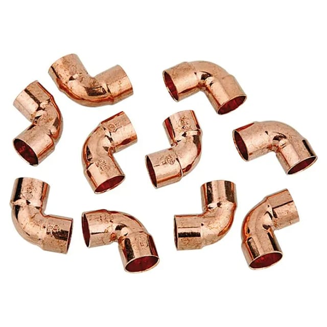 Kirchhoff Muffen 90° Winkel Kupfer Ø 18 mm 10 Stück