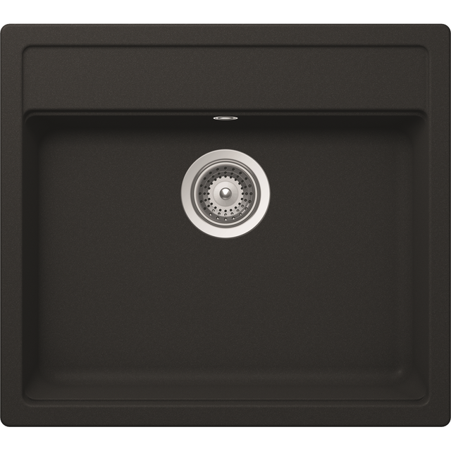 Rocasa Einbauspüle 'Romi 100' schwarz 570 x 510 mm