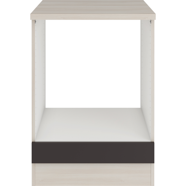 OPTIFIT Herdumbauschrank 'OPTIkult Faro' anthrazit/akaziefarben 60 x 84,8 x 60 cm