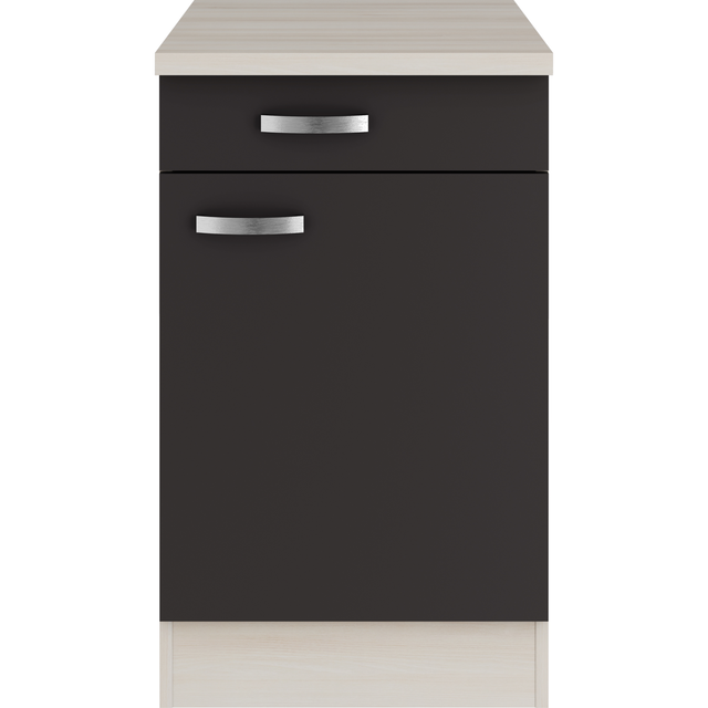 OPTIFIT Unterschrank 'OPTIkult Faro' anthrazit/akaziefarben 50 x 84,8 x 60 cm