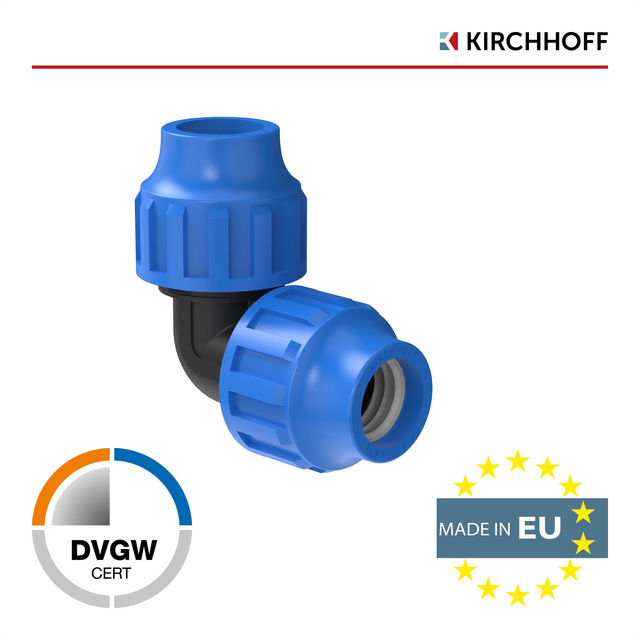 Kirchhoff Verbindungswinkel 90° Polypropylen 32 mm x 32 mm