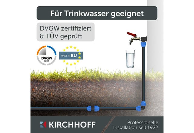 Kirchhoff T-Stück Kunststoff HDPE Ø 20 x 20 x 20 mm
