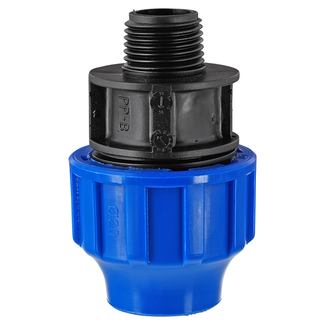 Kirchhoff Übergangsstück Polypropylen 20 mm x 1/2" AG