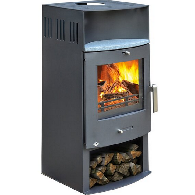 Accente International Kaminofen 'Arezzo' grau 7 kW