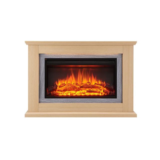 CrownFlame Elektrokamin 'Xenia' hellbraun 2 kW