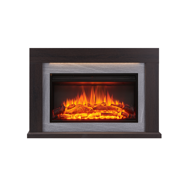 CrownFlame Elektrokamin 'Xerxes' dunkelbraun 2 kW
