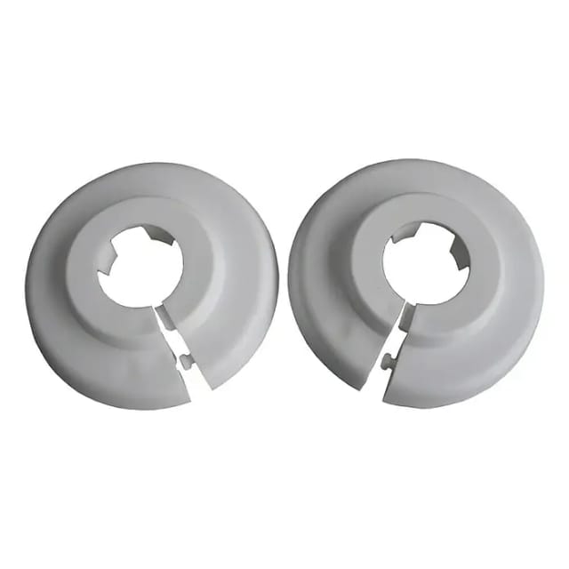 Klapprosette weiß Ø 15 mm 2 Stück