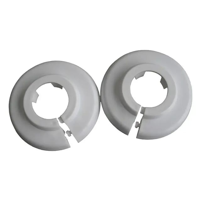 Klapprosette weiß Ø 18 mm 2 Stück