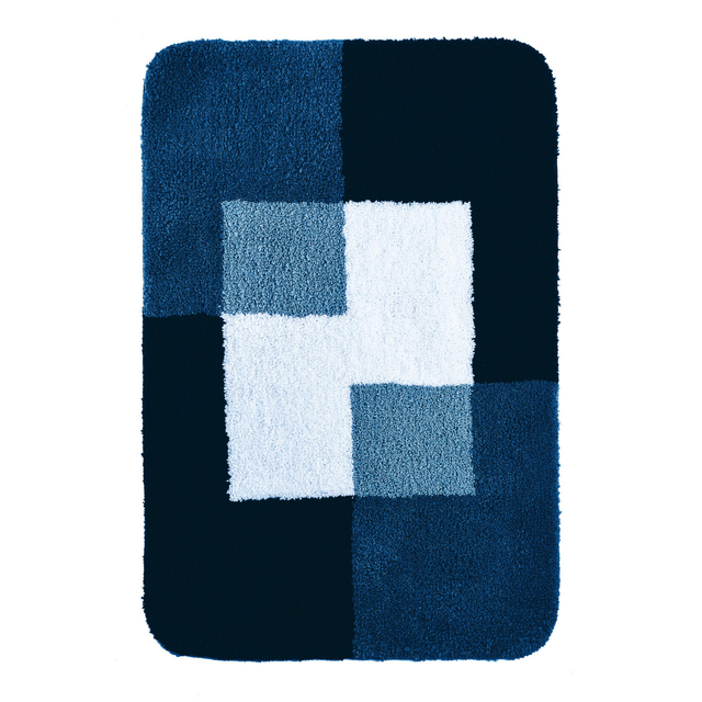 Ridder Badteppich 'Coins' blau 60 x 90 cm