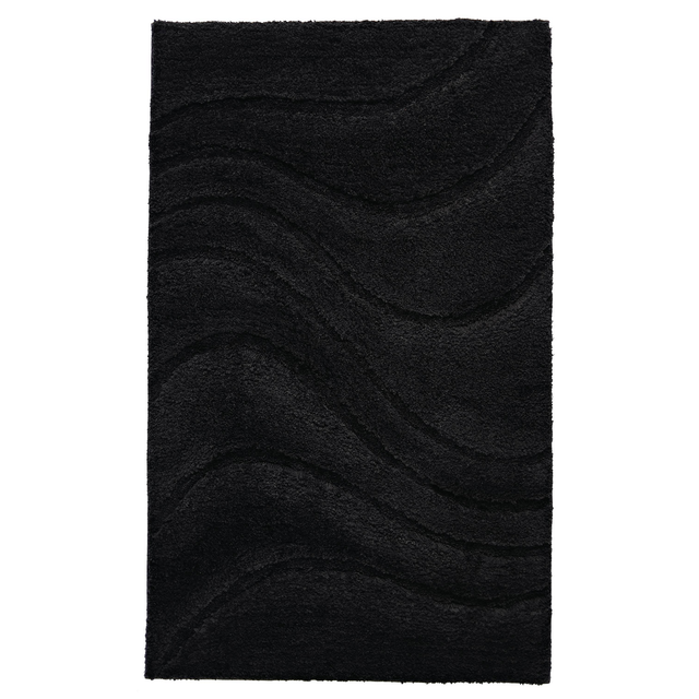 Ridder Badteppich 'La Ola' schwarz 60 x 90 cm