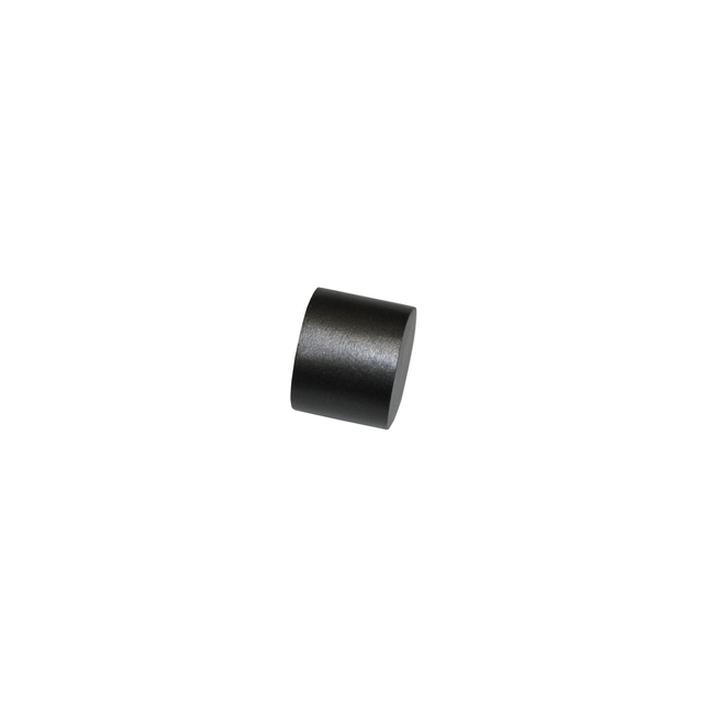 Gardinia Endknopf für Gardinenstange 'Sol' Kappe Ø 16 mm schwarz/nickel, 2er-Pack
